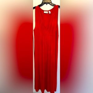 Chico’s Size 3 - Sleeveless Long Red Dress